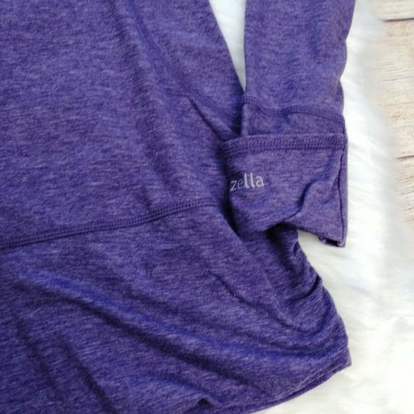 Zella Size S Long Sleeve with Hoodie Yoga Top - Picture 3 of 4